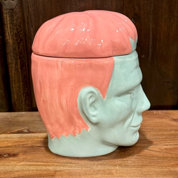 Pastel Frankenstein Ceramic Halloween Canister - Picture 5 of 9